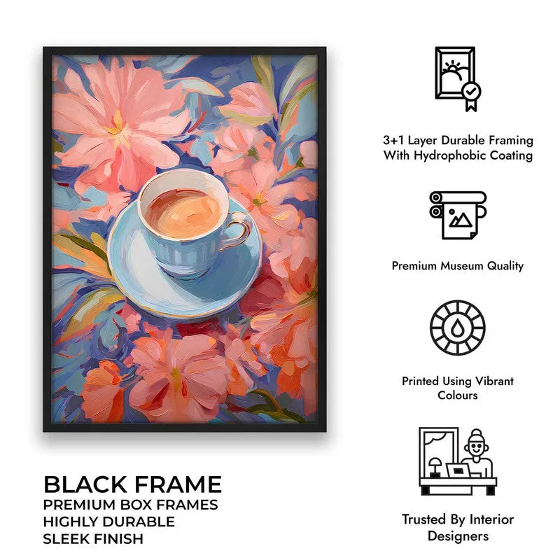 Floral Brewery Archival Canvas Wall Art - Black media 9