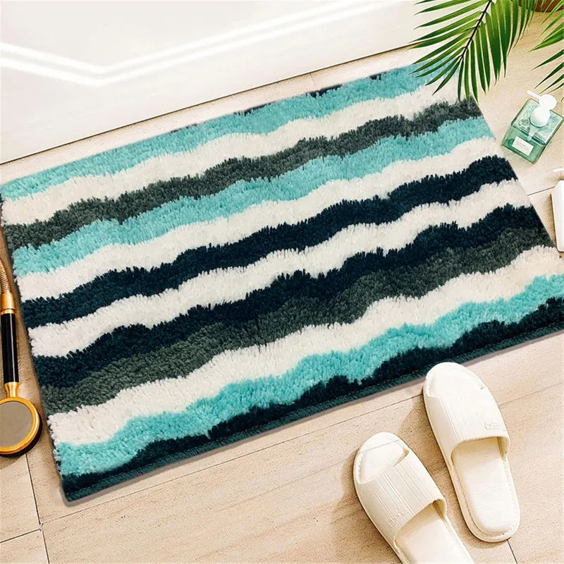 Wave Step Microfiber Bath Mat media 1