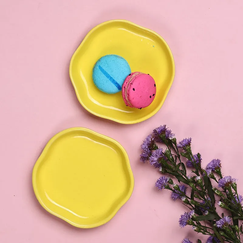 Fiorella Ceramic Quarter Plate - Yellow media 4