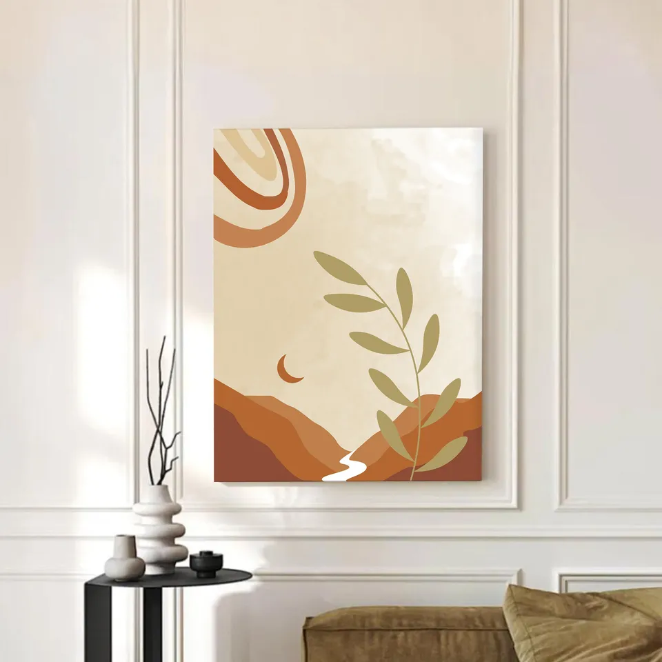 Pastel Path Cotton Canvas Wall Painting media 3