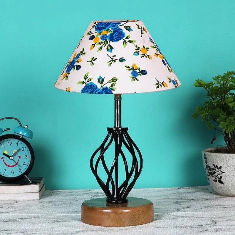 Floral Georgia Fabric Table Lamp media 2