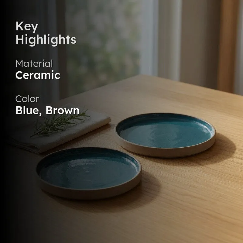 Azzure Ceramic Quarter Plate (6 Inch) - Set of Two media 2