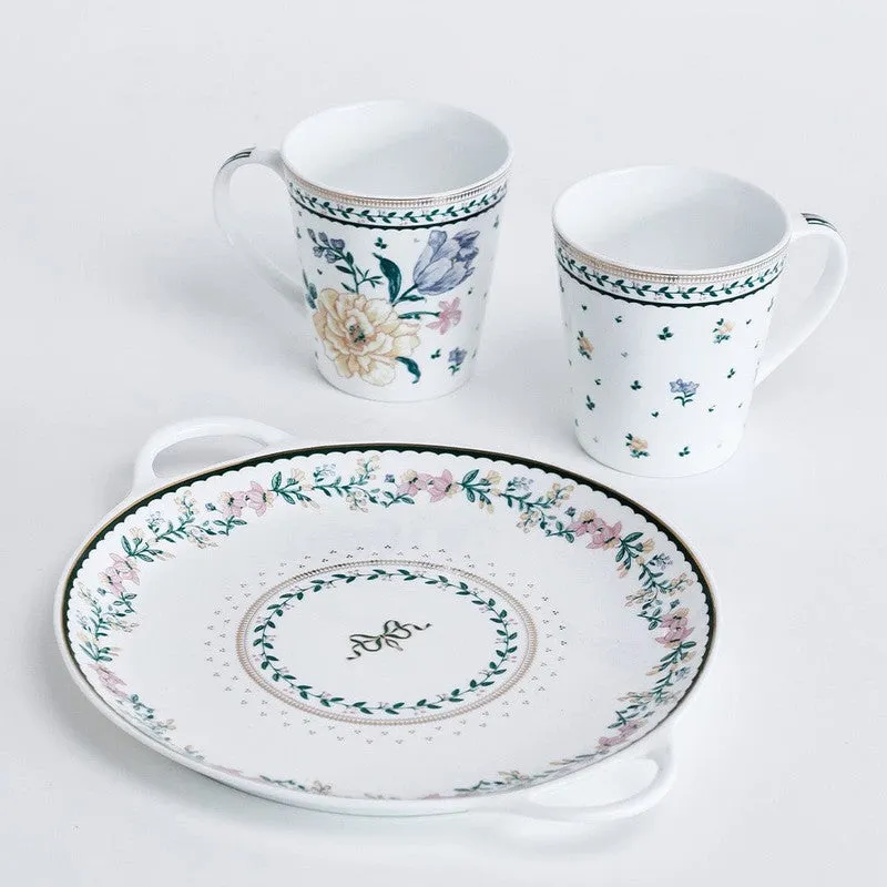 Magique by The Wishing Chair Emerald Ribbon Lustre Mugs & Platter With Giftbox - Three Piece Set media 5