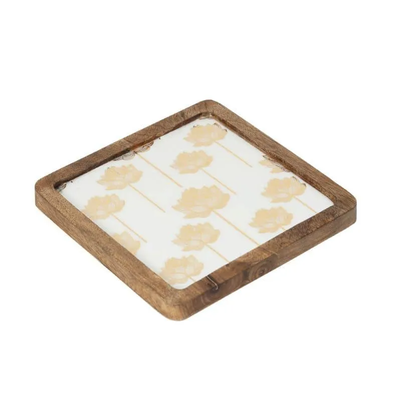 Jeannine Square Wood Platter media 4