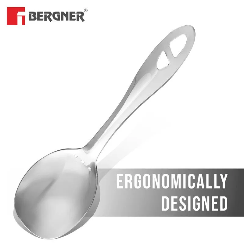 Solid Stainless Steel Serving Spoon - 26 CM media 7