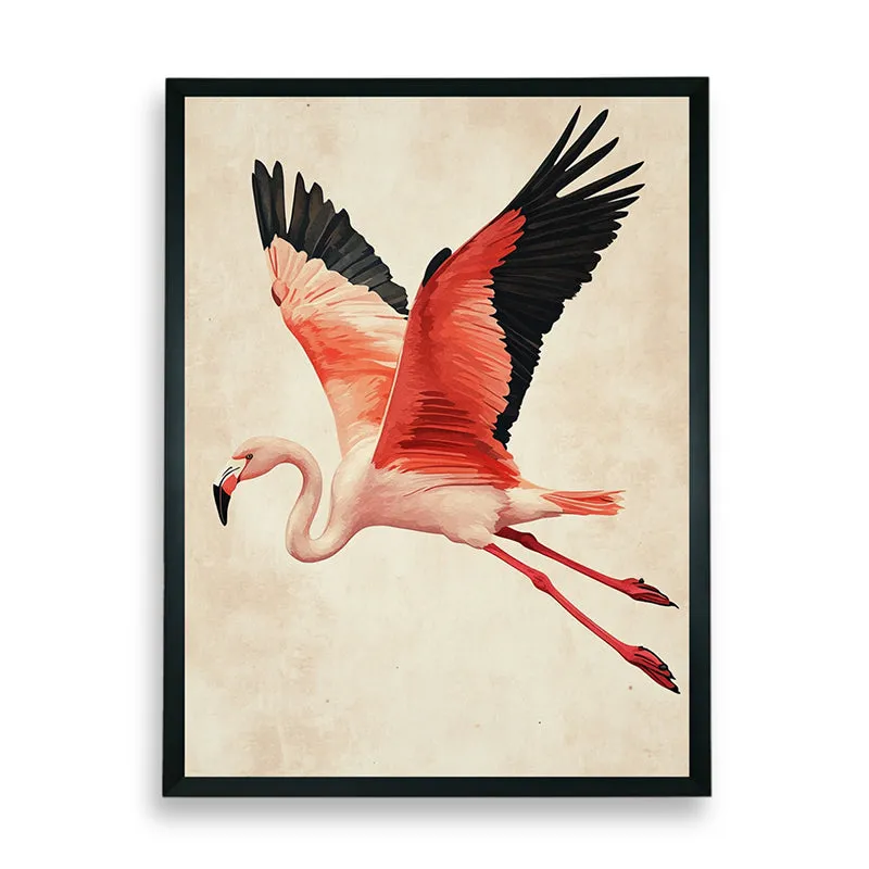 Flight Of Pink Wall Art With Resin Frame media 7