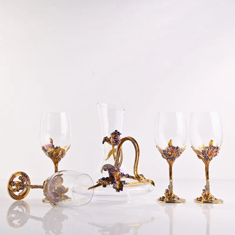 Arbia Decanter & Glass (900 ML/250 ML) - Seven Piece Set media 4
