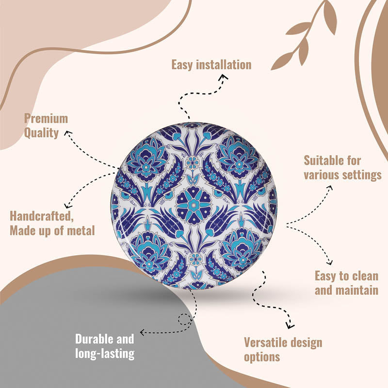 Turkish Indigo Wall Plate - Set Of Four media 5