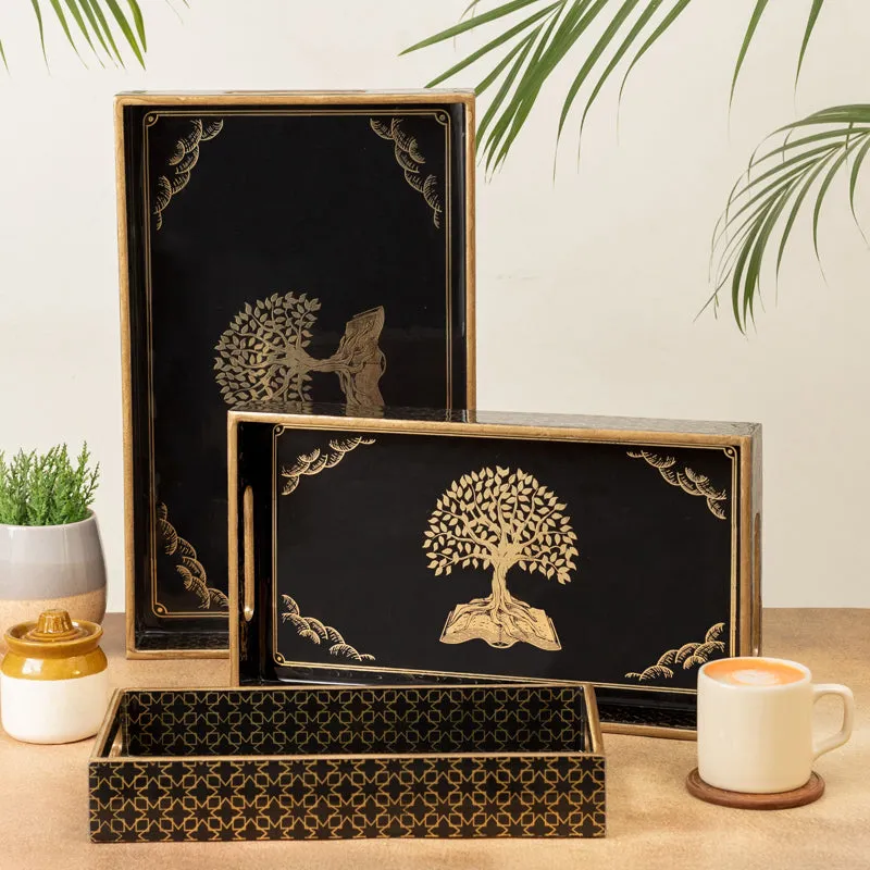 Vriksha Serving Tray - Set Of Three media 3