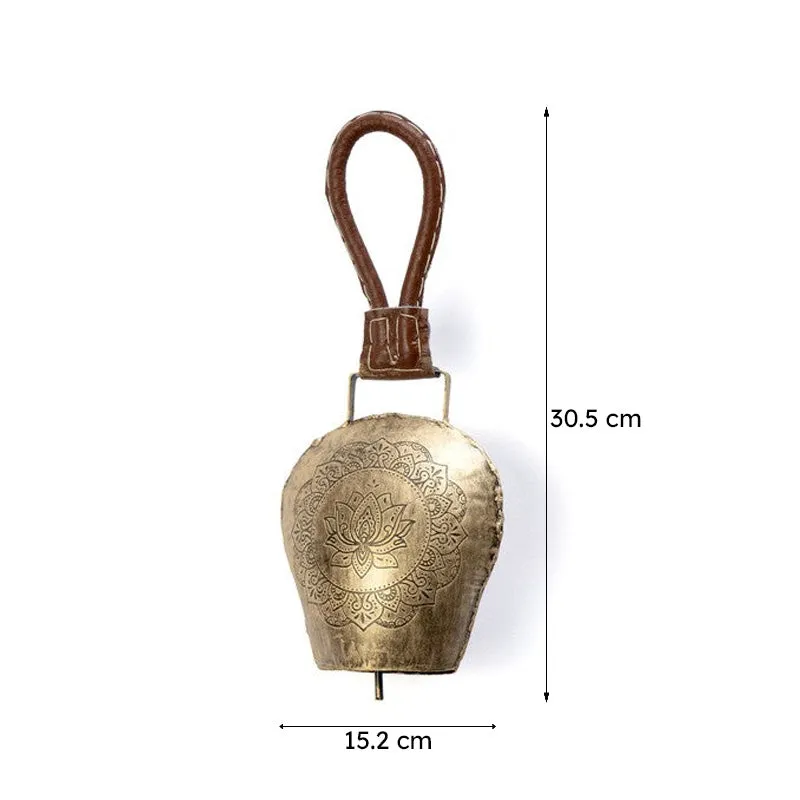 Bellique Decorative Hanging Bell (Gold) - Set Of Five media 8
