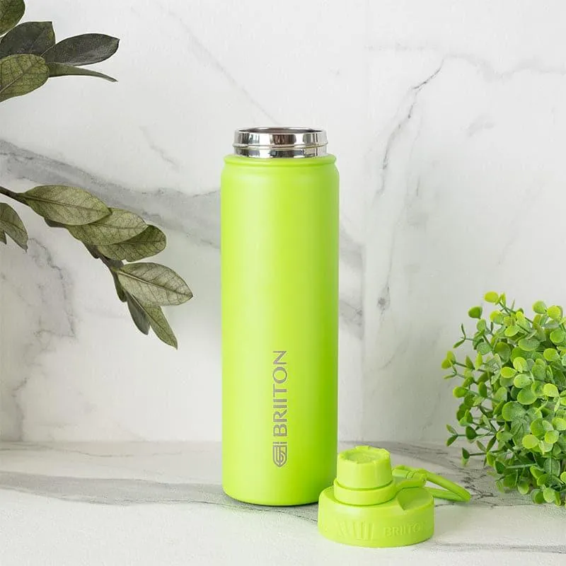 Sip Slay Hot & Cold Thermos Water Bottle (White & Green, 750 mL Each) - Set Of Two media 3