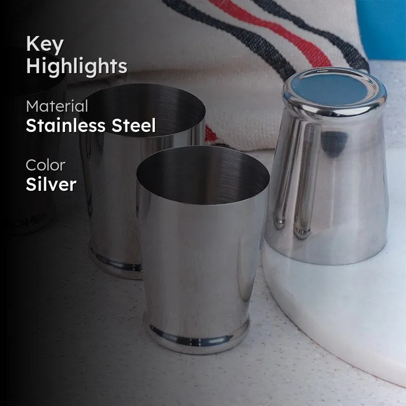 Semos Stainless Steel Tumbler (300 ML) - Set Of Six media 2