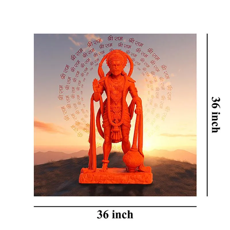 Vibrant Hanuman Wall Painting media 7