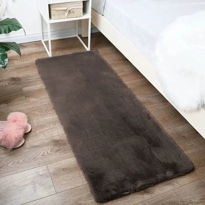 Nuo Luxe Runner Rug - Cocoa Brown media 1