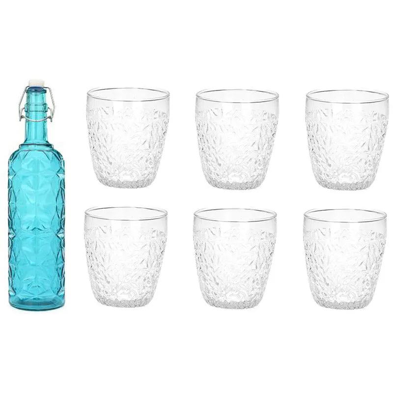 Garnet 1000 mL Water Bottle With 200 mL Glasses - Seven Piece Set media 3