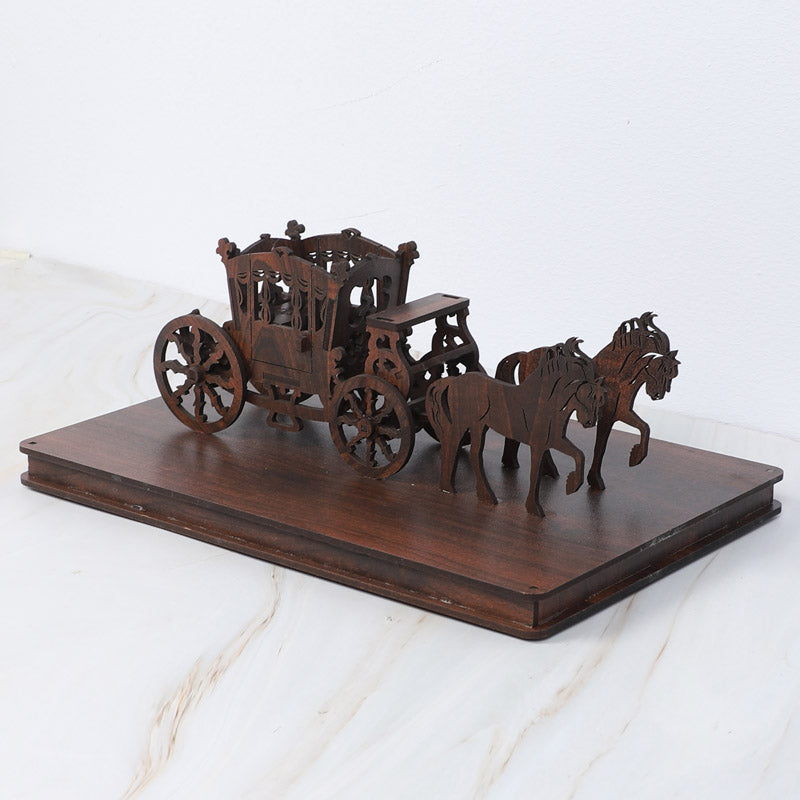 Regal Chariot Showpiece - Dark Brown media 5