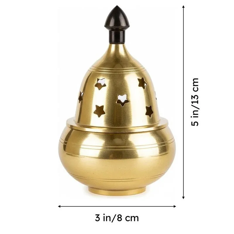 Akhand Aarti Brass Diya - Large media 5