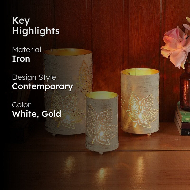 Maple Mela Tealight Candle Holder - Set Of Three media 2