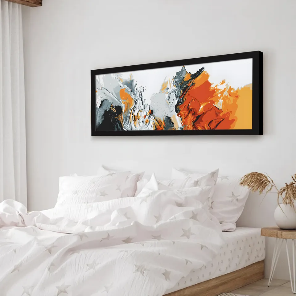 Aestrel Abstract Wall Art With Frame media 4