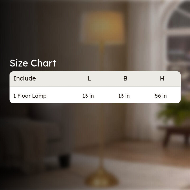 Gabriella Floor Lamp - Gold & White media 7