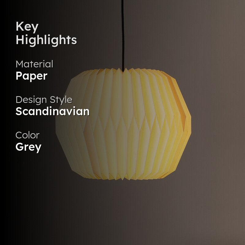 Fig Living Tabla Paper Ceiling Lamp - Grey media 2