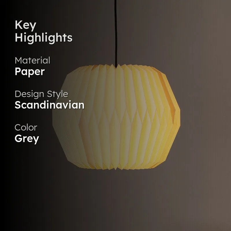 Fig Living Tabla Paper Ceiling Lamp - Grey media 2