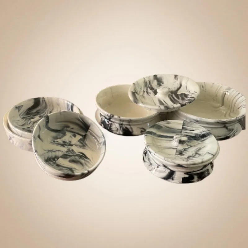 Derine Ceramic Serveware - Six Piece Set media 4