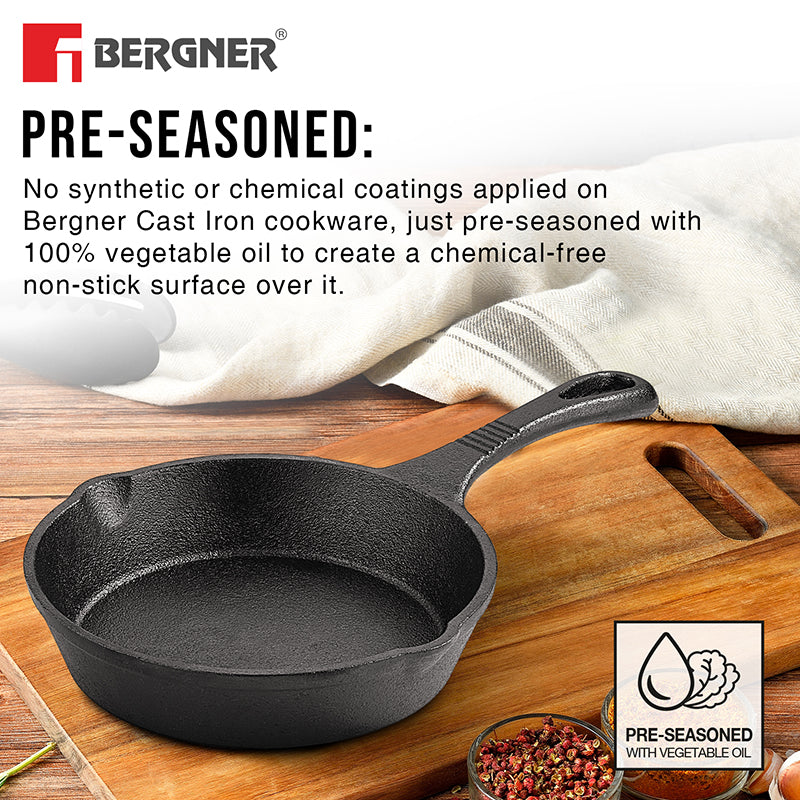 Bergner Arden Induction Safe Cast Iron Frying Pan - 15 cm media 3