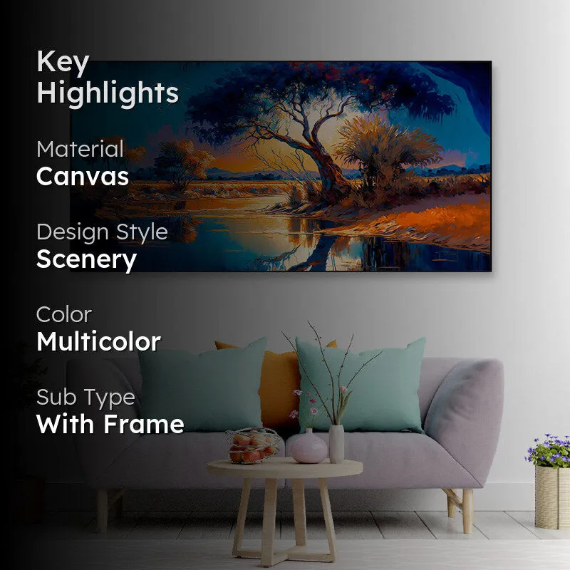 Celestial Scape Canvas Wall Painting media 2