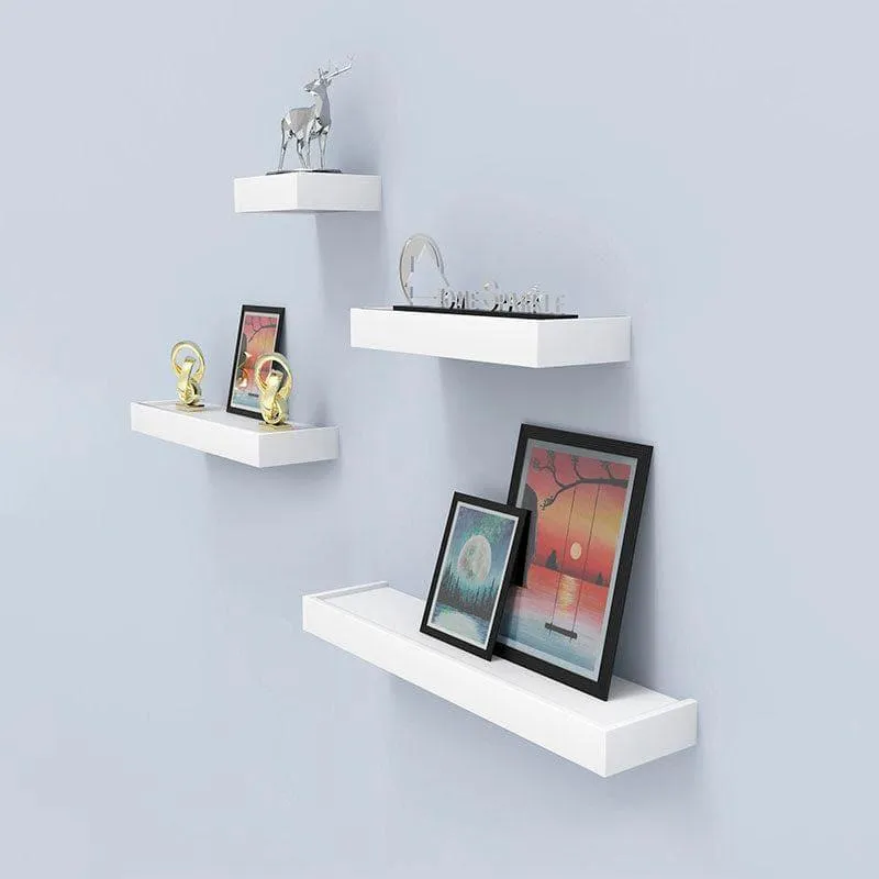 Skyline Shelving Wall Shelf - White - Set Of Four media 1