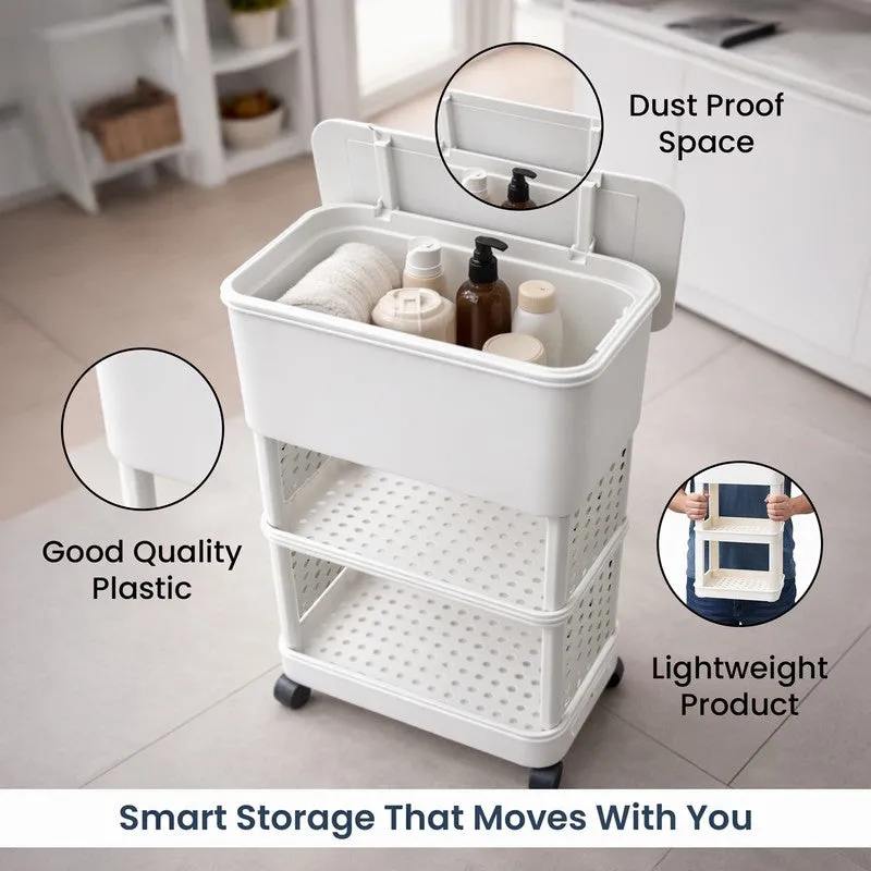 Rioware Fresh Cart White Plastic Racks media 13