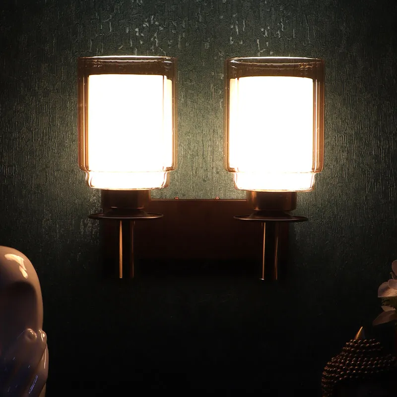 Khrystal Glass & Iron Wall Lamp media 4
