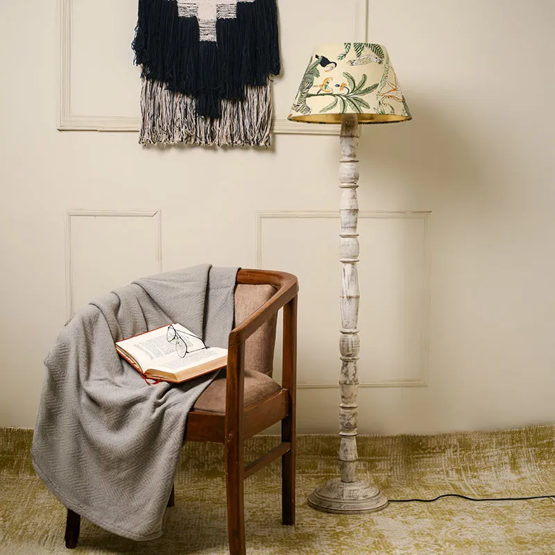Nocturne Brown Palm Floor Lamp media 2