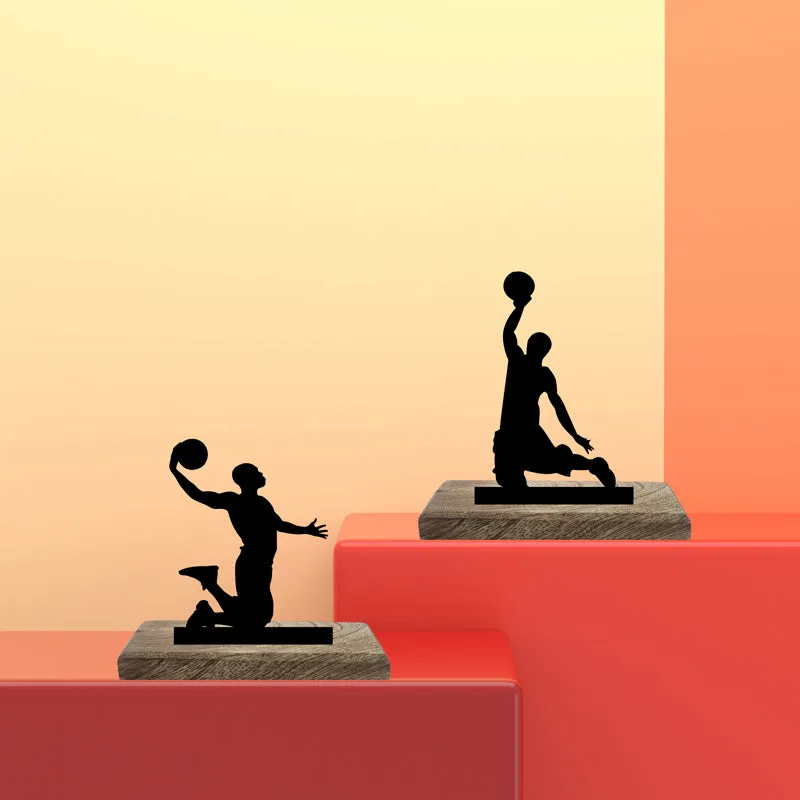 Basketball Duo II Showpiece - Set Of Two media 1