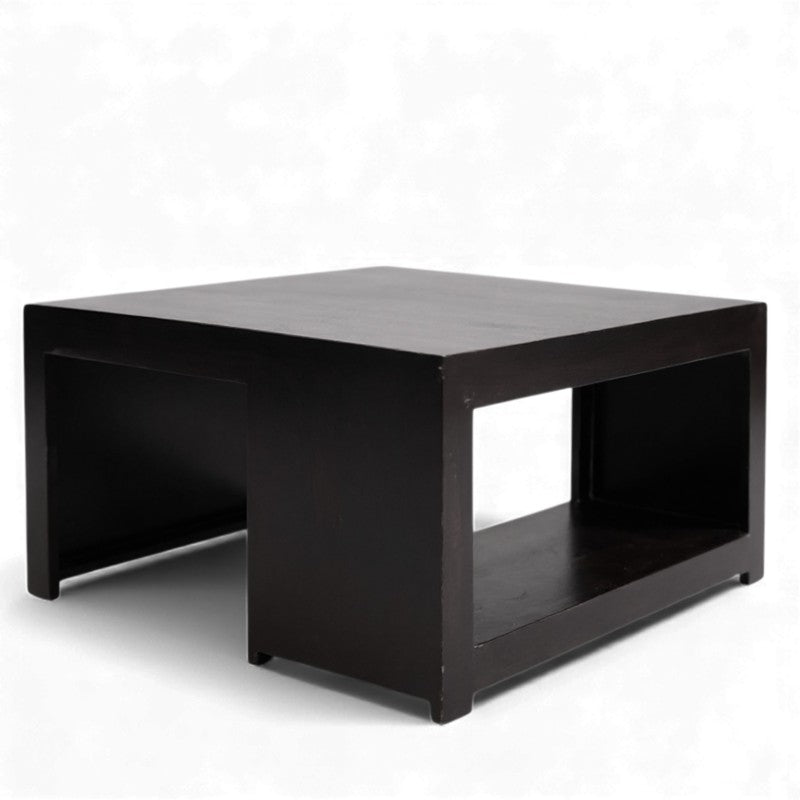 Drixon Sheesham Wooden Center Table - Brown media 5