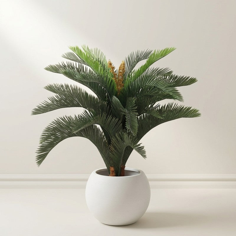 LeafEssence Artificial Plant With Black Plastic Pot - 3.5 ft