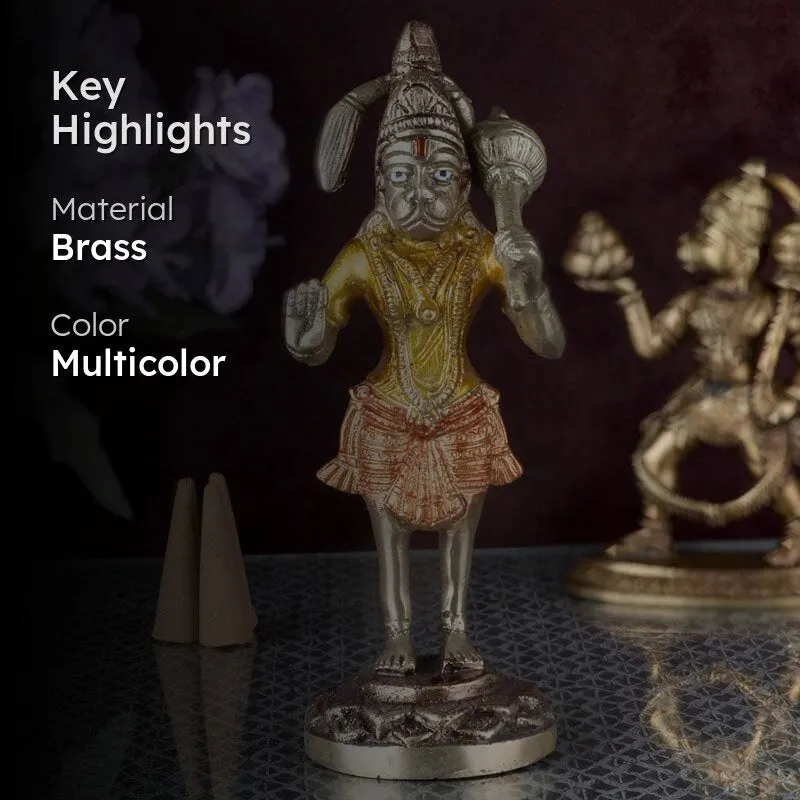 Standing Hanuman Brass Idol media 2