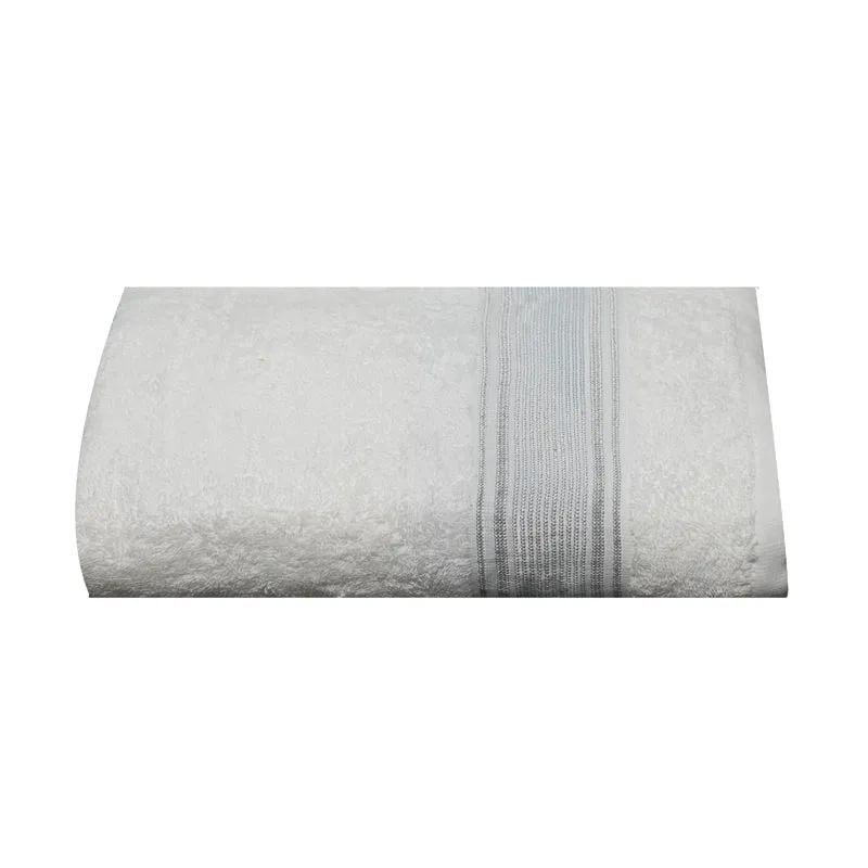 Micro Cotton LuxeDry Comfort Bath Towel - White & Black media 5