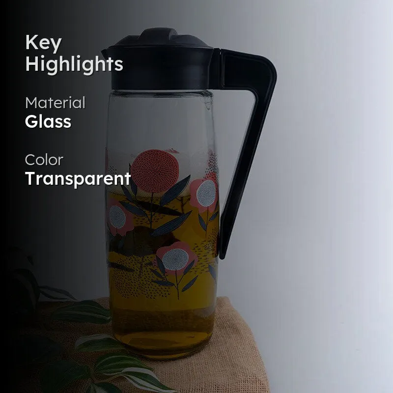 Pitola Flora Jug With Black Lid - 1600 ML media 2