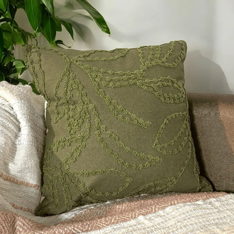 Tapestra Tufted Cotton Cushion Cover Set - Set Of Two media 3