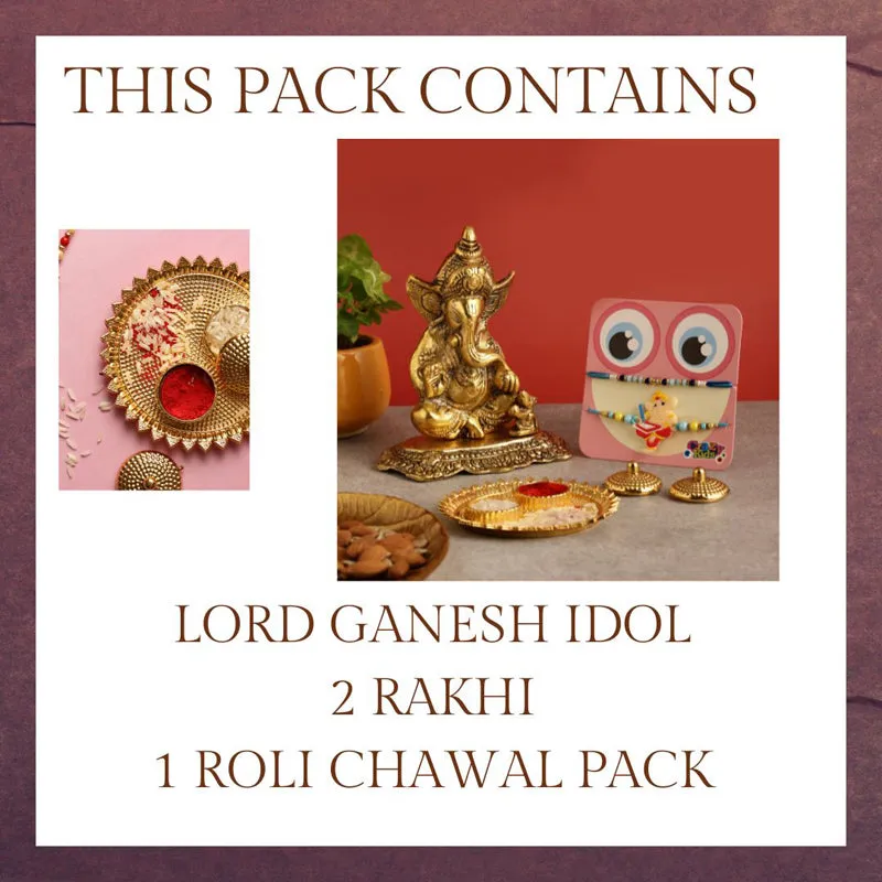 Omkar Ganesha II Rakhi Hamper media 4
