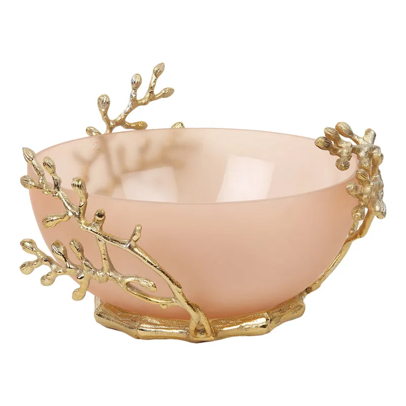 Roscoe Branched Accent Bowl - Peach media 4