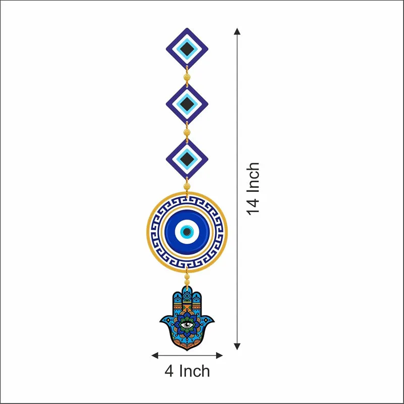 Triple Nazar Polyester & MDF Wall Hanging media 5