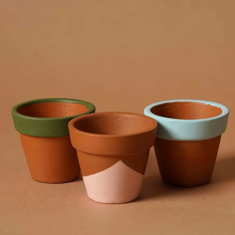 Pastel Mimic Planters - Set Of Three media 4