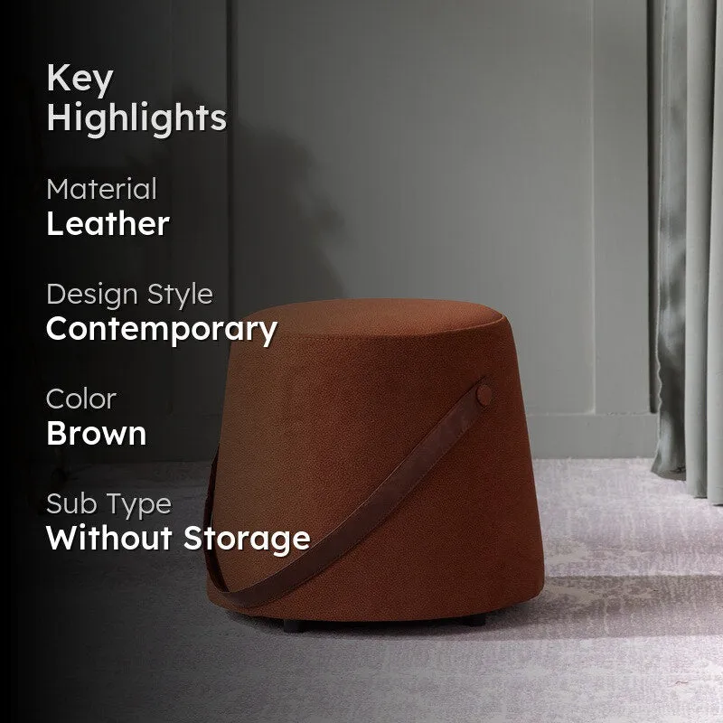 Warm Lounge Pouffe - Brown media 2