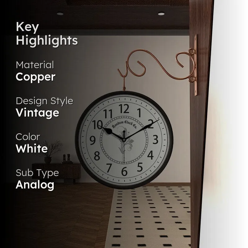 Glenford Double Sided Wall Clock media 2
