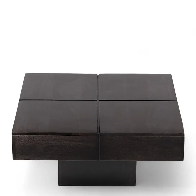 Tervon Sheesham Wooden Center Table - Taupe media 3