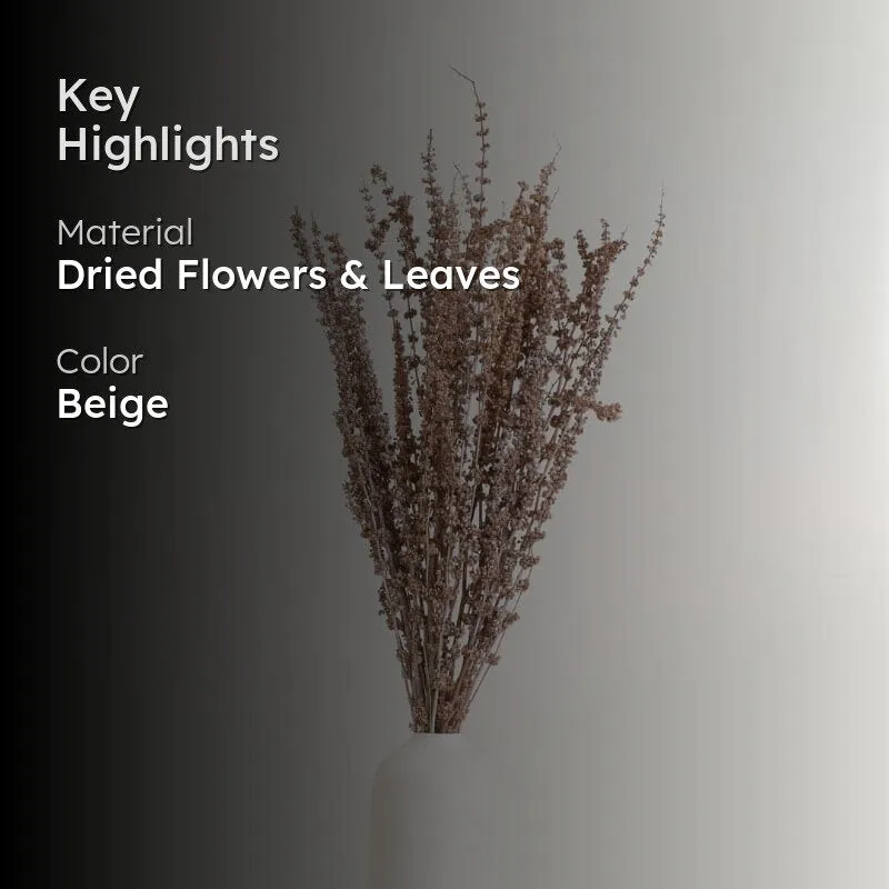 Plato Dried Palm Millet Grass Bunch - Beige media 2