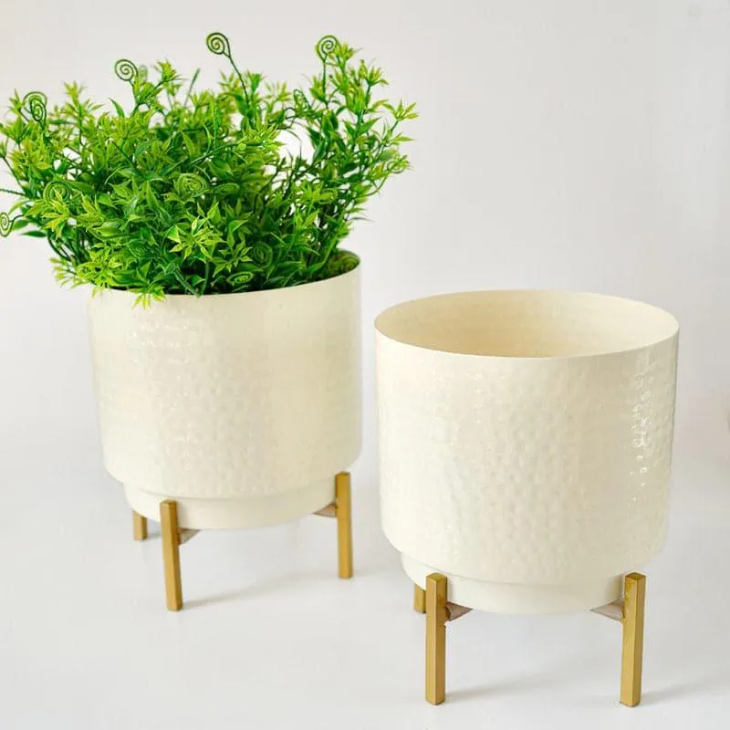 Creta Metal Planter - Set Of Two media 4