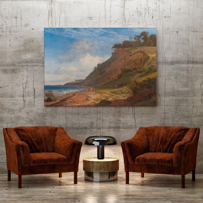 A Danish Coast Canvas Painting - Roskilde Fjord - Gallery Wrap